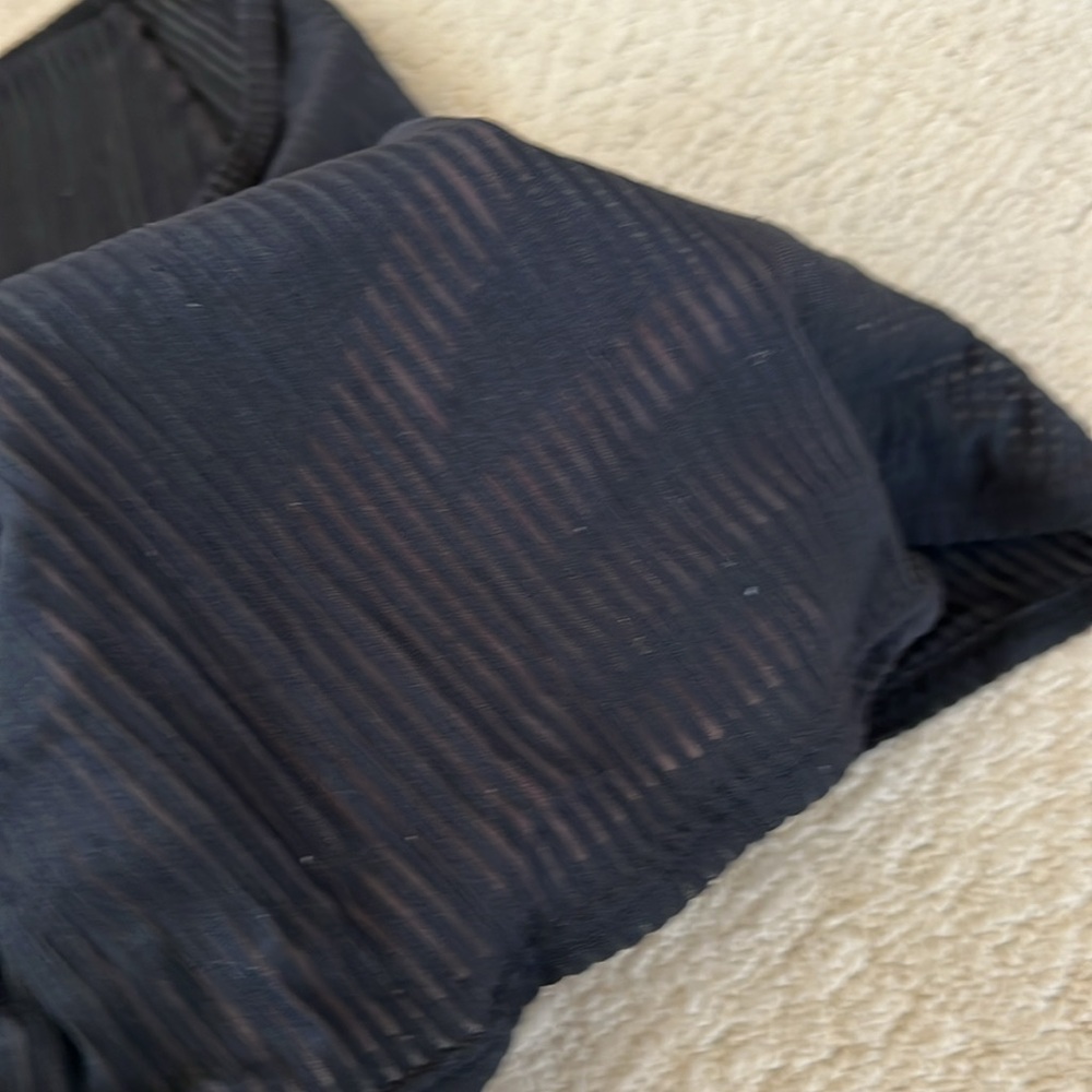 Black semi sheer wrap, swim cover-up skirt SZ XS/S - Picture 5 of 7